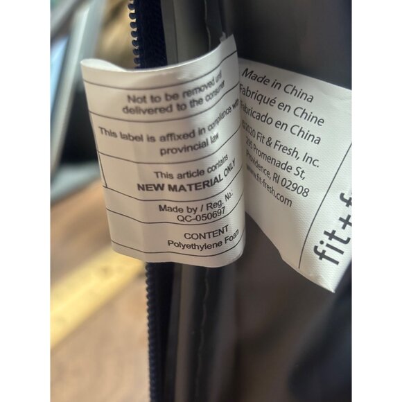 Fit + Fresh Insulated Lunch Tote With 2 Containers Floral Design Purple & Blue C - Picture 4 of 15